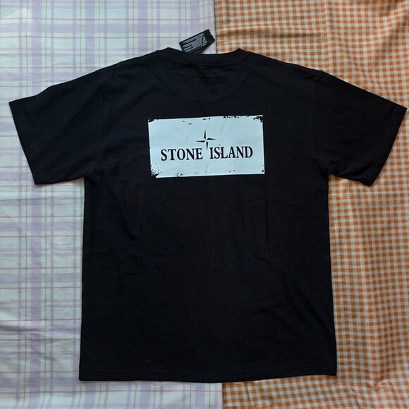 Stone Island Black Printed Short-Sleeve T-Shirt - Picture 6 of 7